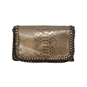 NWTGerman Fuentes
Women's Metallic Leather Snakeskin Crossbody Clutch Bag